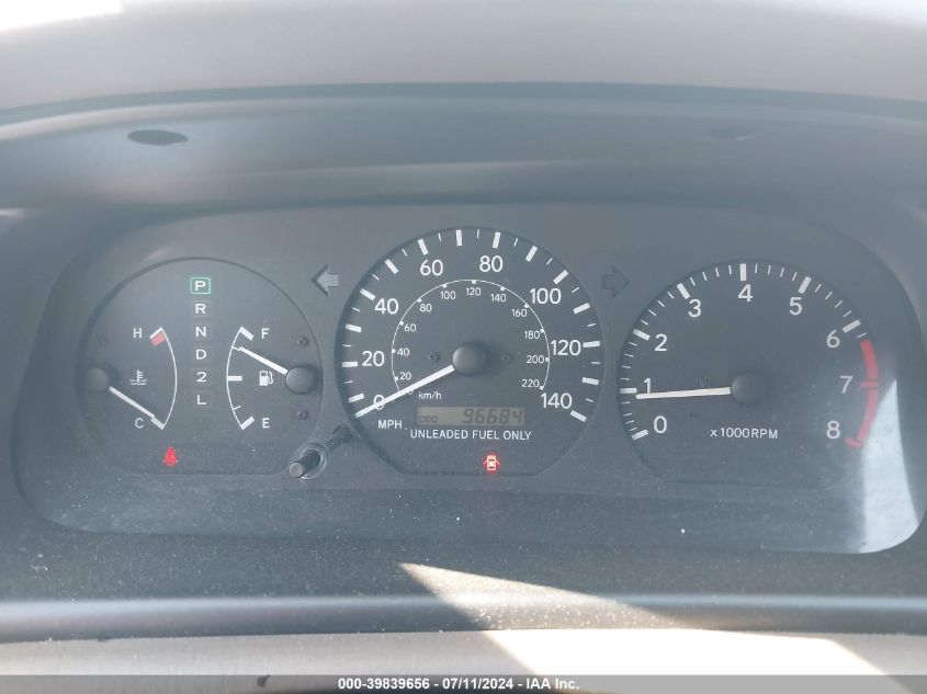 1999 Toyota Camry Le VIN: JT2BG22K2X0354068 Lot: 39839656