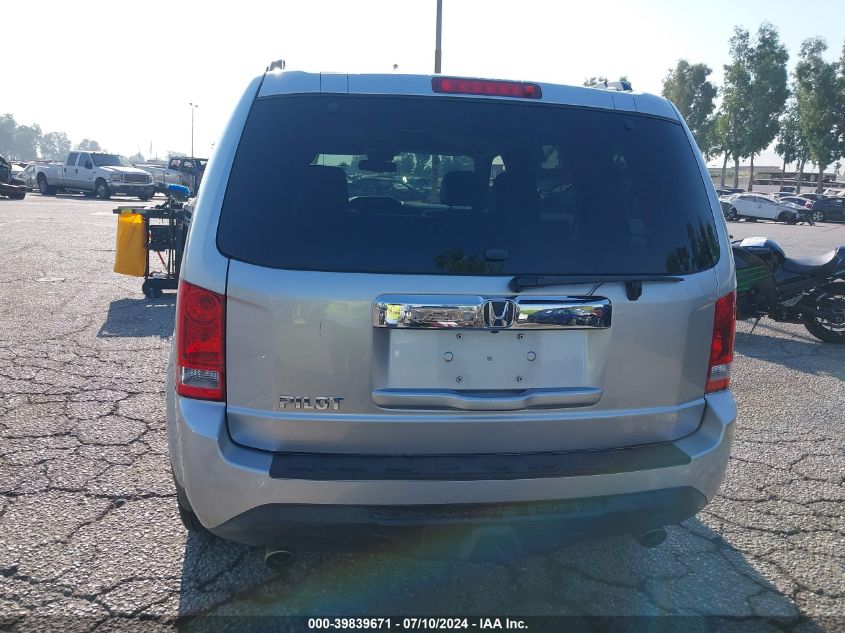 2013 Honda Pilot Ex-L VIN: 5FNYF3H62DB023587 Lot: 39839671