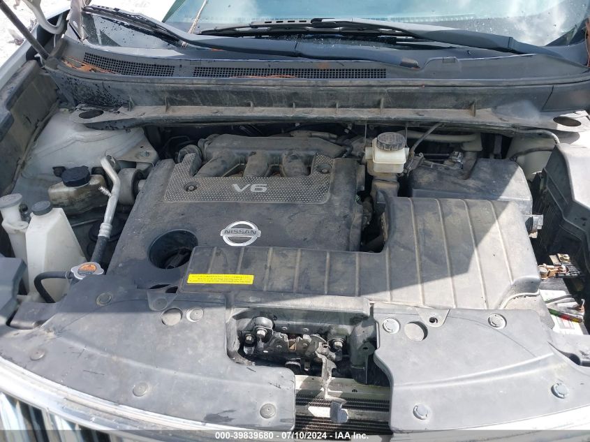 2009 Nissan Murano Sl VIN: JN8AZ18W19W203115 Lot: 39839680