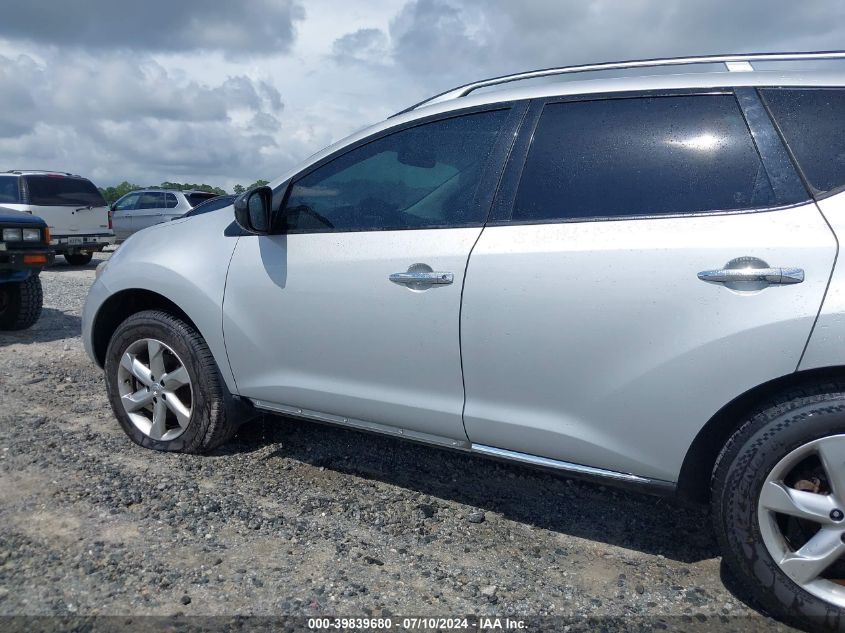 2009 Nissan Murano Sl VIN: JN8AZ18W19W203115 Lot: 39839680