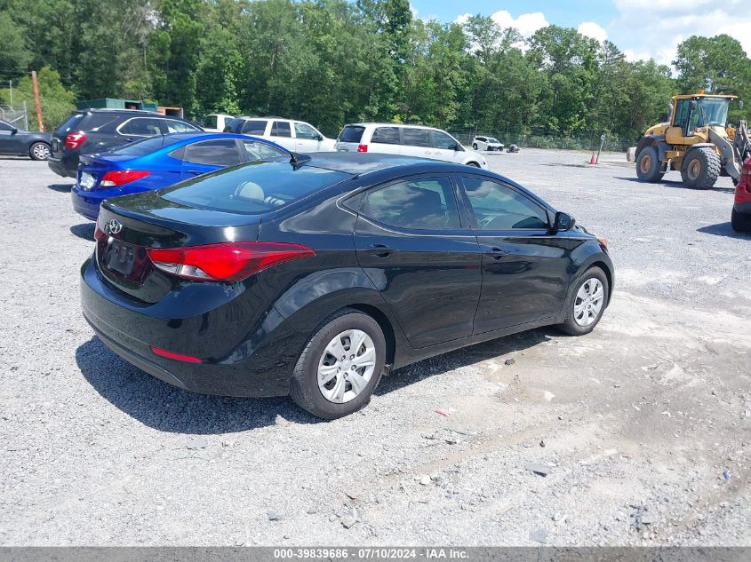 5NPDH4AE7GH768809 | 2016 HYUNDAI ELANTRA