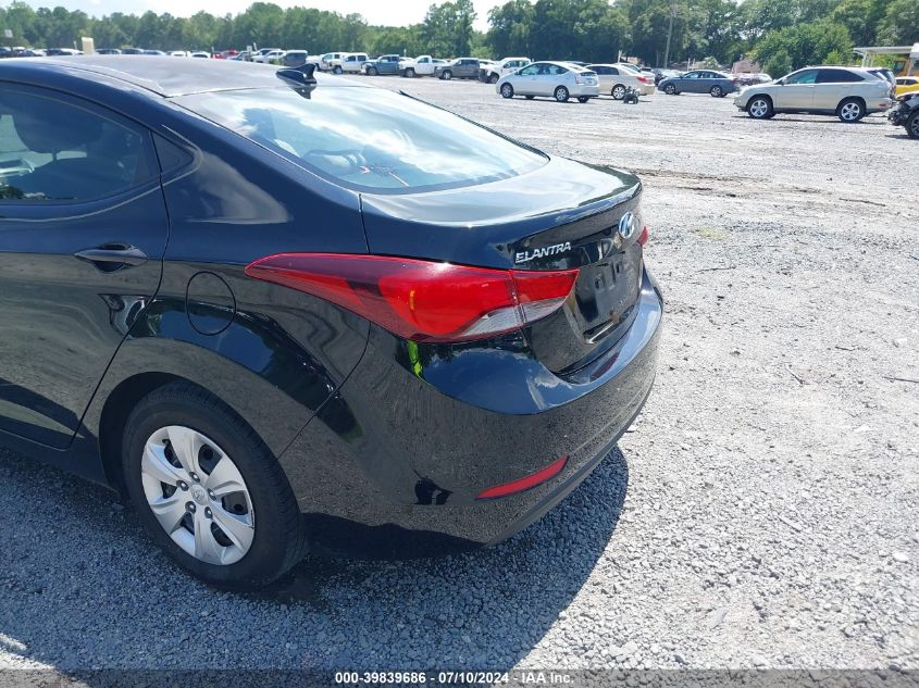 5NPDH4AE7GH768809 | 2016 HYUNDAI ELANTRA