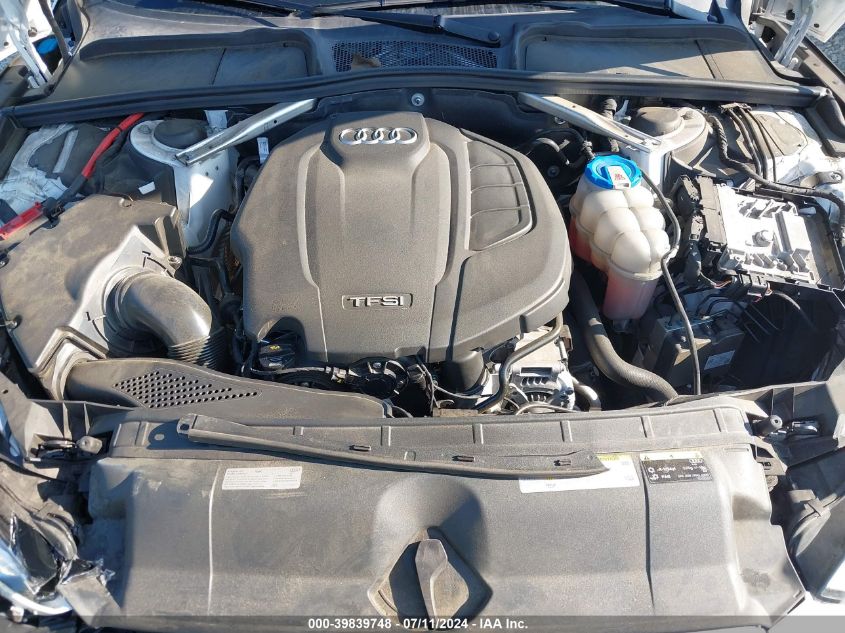 2018 Audi A5 2.0T Premium VIN: WAUENCF55JA046654 Lot: 39839748