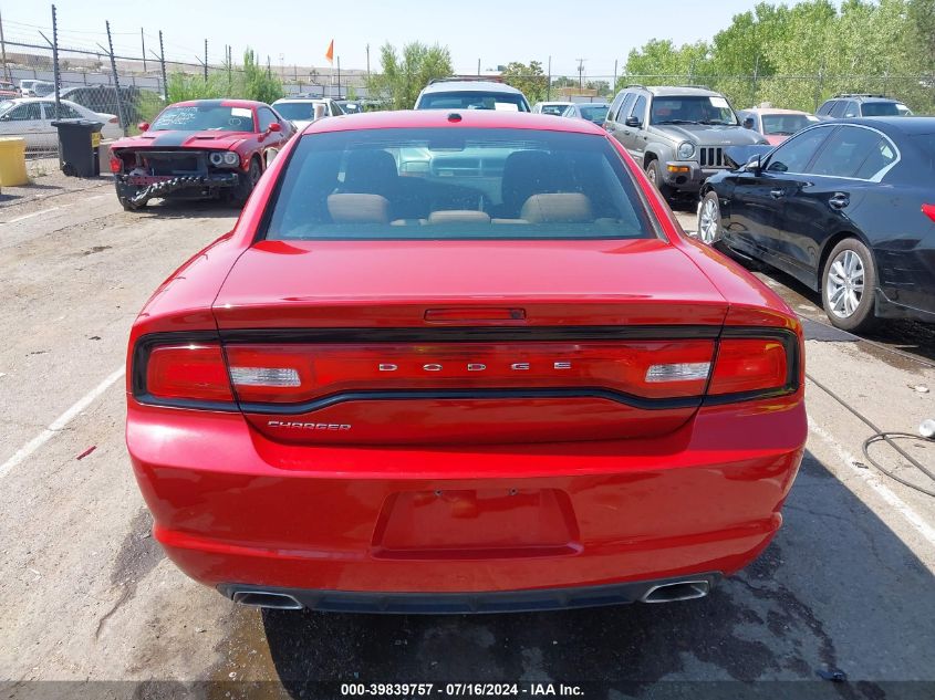 2012 Dodge Charger Se VIN: 2C3CDXBG6CH299874 Lot: 39839757