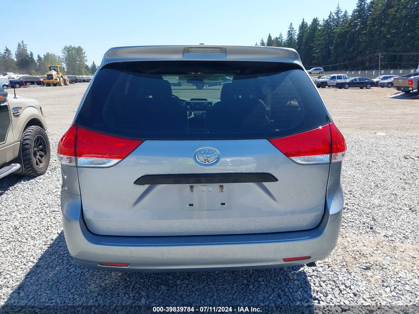 2012 Toyota Sienna Base V6 7 Passenger VIN: 5TDZK3DC3CS184424 Lot: 39839784