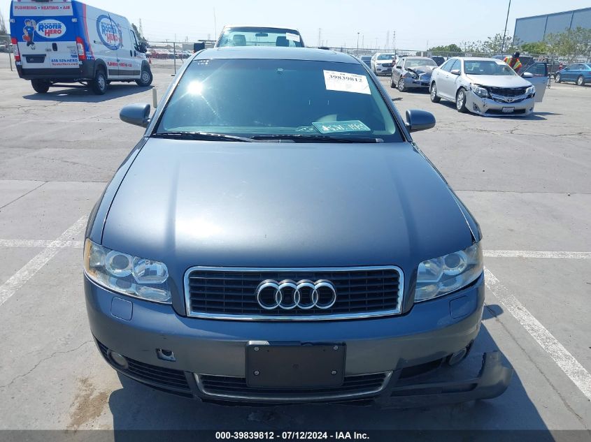 2003 Audi A4 1.8T VIN: WAUJC68E83A382384 Lot: 39839812