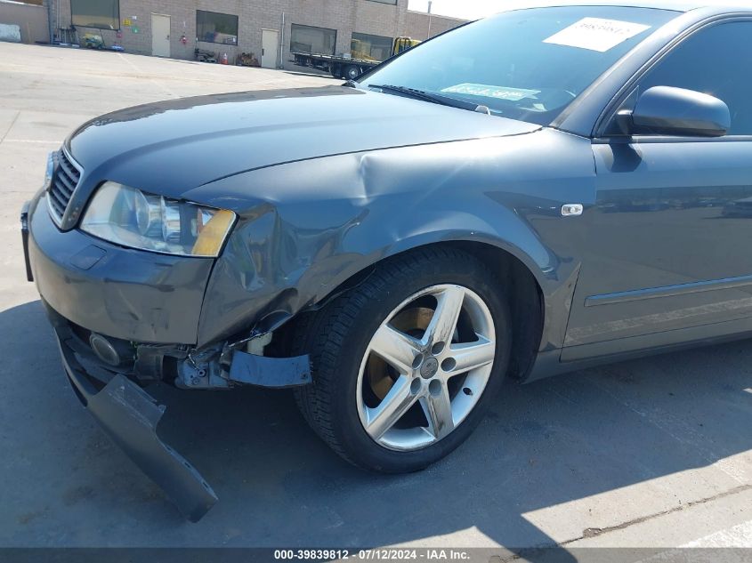 2003 Audi A4 1.8T VIN: WAUJC68E83A382384 Lot: 39839812