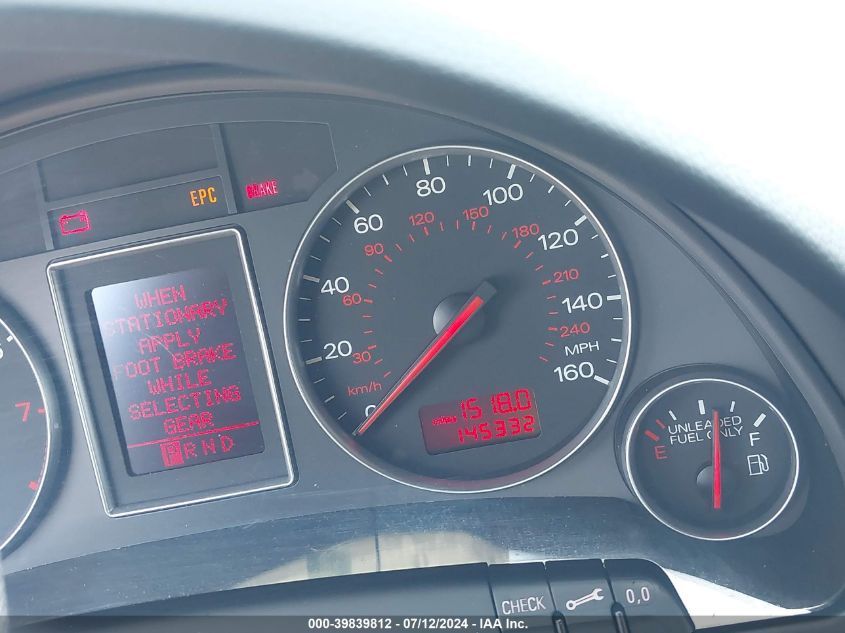 2003 Audi A4 1.8T VIN: WAUJC68E83A382384 Lot: 39839812