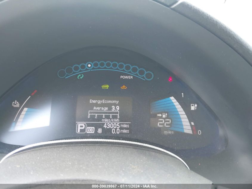 2013 Nissan Leaf S VIN: 1N4AZ0CP7DC400408 Lot: 39839867