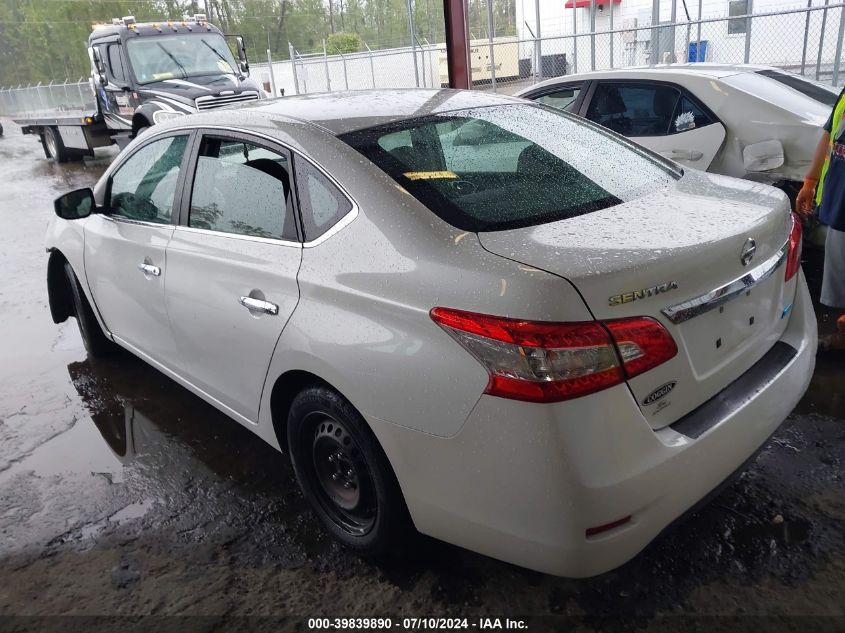 2013 Nissan Sentra Sv VIN: 3N1AB7APXDL769622 Lot: 39839890