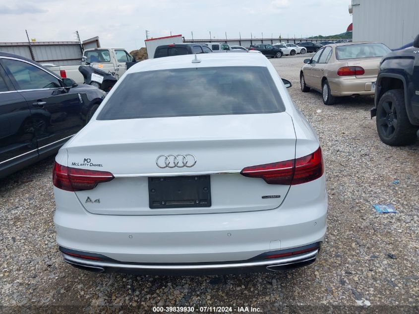 2020 Audi A4 Premium Plus 45 Tfsi Quattro S Tronic VIN: WAUENAF46LN008745 Lot: 39839930