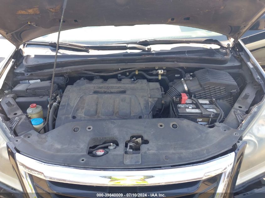 2009 Honda Odyssey Ex-L VIN: 5FNRL38779B056114 Lot: 39840009