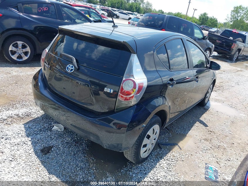 2012 Toyota Prius C One VIN: JTDKDTB38C1016791 Lot: 39840130