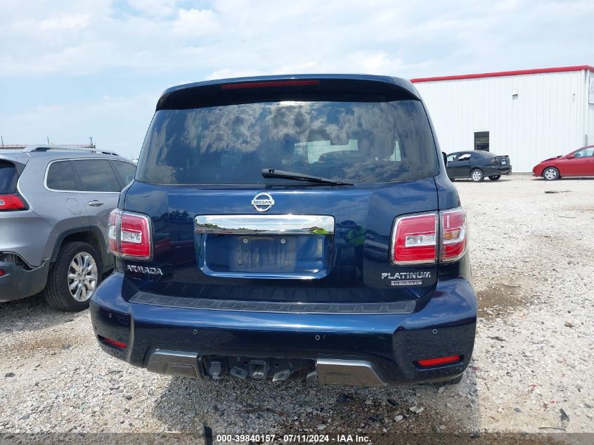 2020 Nissan Armada Platinum 4Wd VIN: JN8AY2NE1L9780074 Lot: 39840157