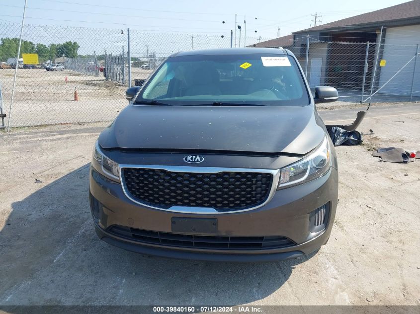 2016 Kia Sedona Lx VIN: KNDMB5C16G6143345 Lot: 39840160