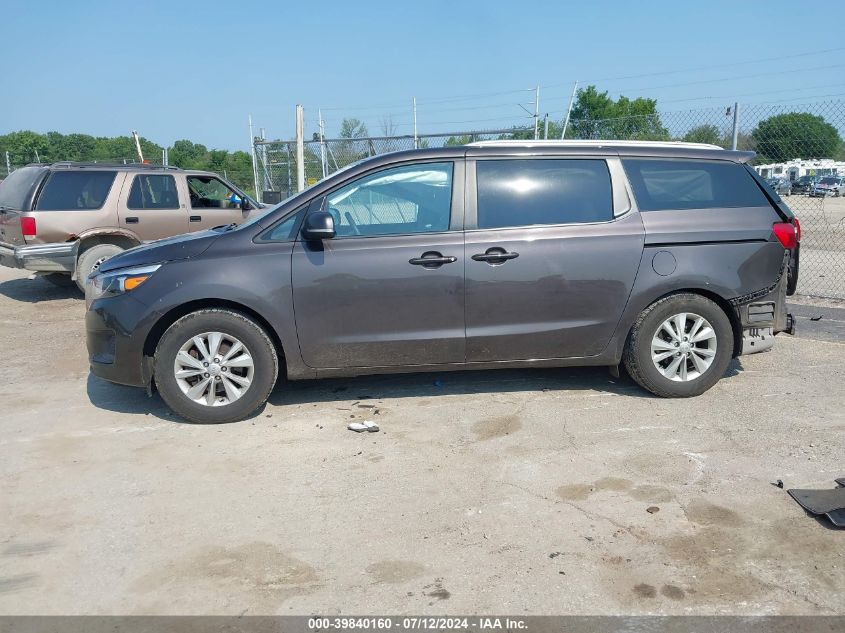 2016 Kia Sedona Lx VIN: KNDMB5C16G6143345 Lot: 39840160