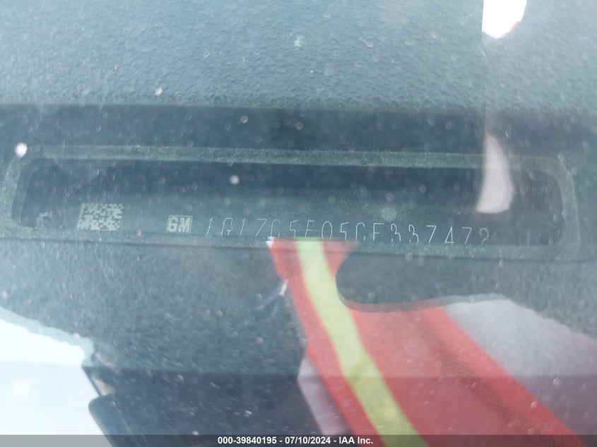 2012 Chevrolet Malibu 1Lt VIN: 1G1ZC5E05CF337472 Lot: 39840195