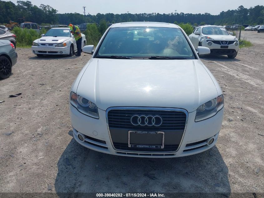 2007 Audi A4 2.0T VIN: WAUAF78EX7A106002 Lot: 39840282