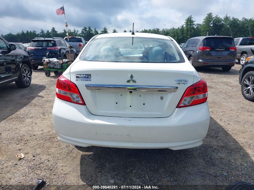 2019 Mitsubishi Mirage G4 Es VIN: ML32F3FJ6KHF05530 Lot: 39840291