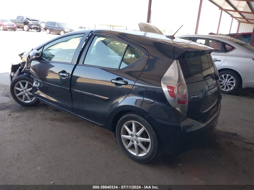 2012 Toyota Prius C Four VIN: JTDKDTB32C1013868 Lot: 39840334