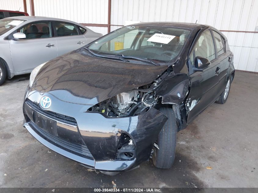 2012 Toyota Prius C Four VIN: JTDKDTB32C1013868 Lot: 39840334