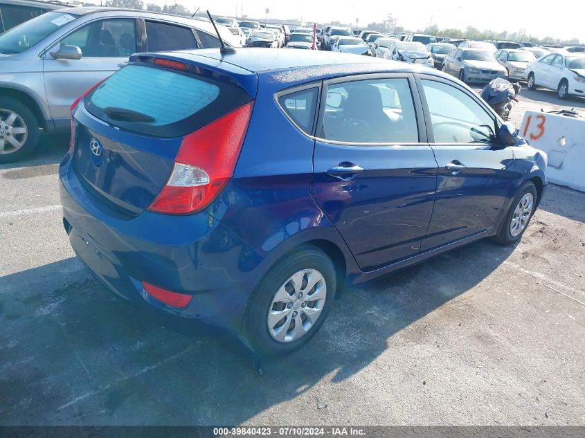 2015 Hyundai Accent Gs VIN: KMHCT5AEDFU200613 Lot: 39840423