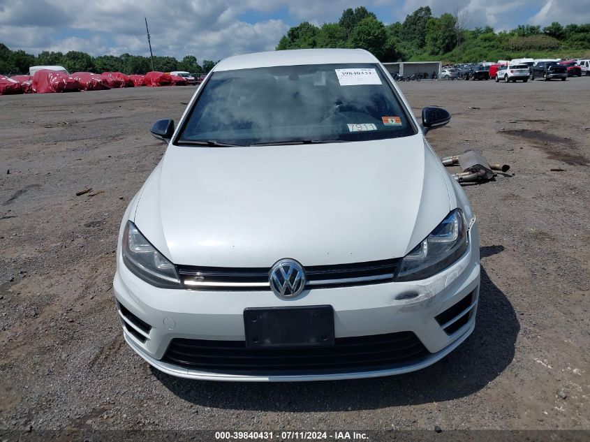 2016 Volkswagen Golf R 4-Door VIN: WVWLF7AU7GW105325 Lot: 39840431