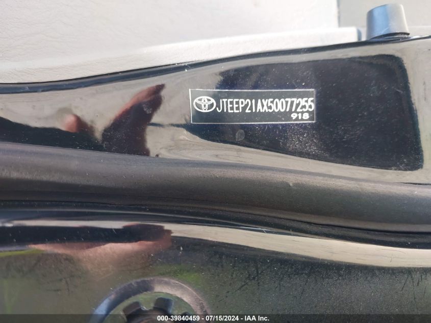 2005 Toyota Highlander Limited V6 VIN: JTEEP21AX50077255 Lot: 39840459