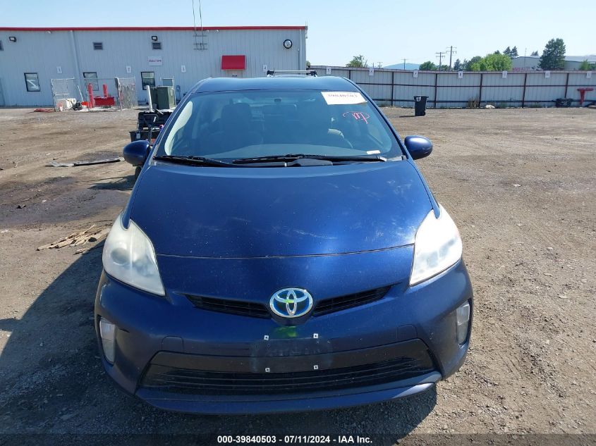 2012 Toyota Prius Two VIN: JTDKN3DU9C1549784 Lot: 39840503