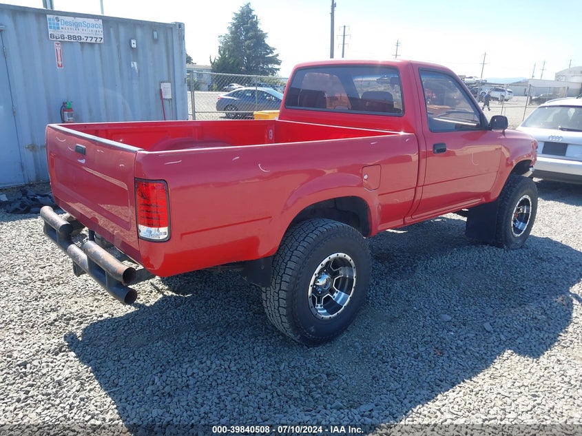 1991 Toyota Pickup 1/2 Ton Sht Wheelbase Dlx VIN: JT4RN01P3M0025503 Lot: 39840508