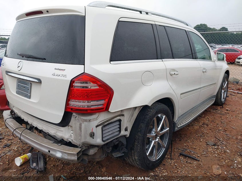 2011 Mercedes-Benz Gl 450 4Matic VIN: 4JGBF7BE3BA720815 Lot: 39840546