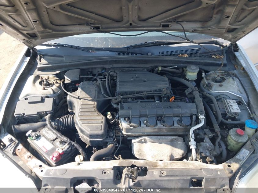 2003 Honda Civic Ex VIN: 2HGES26783H557319 Lot: 39840547