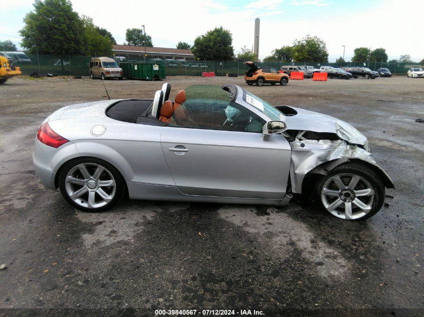 2008 Audi Tt 3.2 Quattro VIN: TRURD38JX81003106 Lot: 39840567