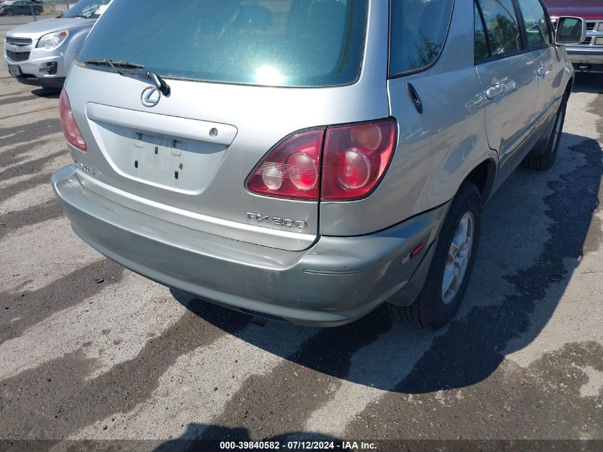 1999 Lexus Rx 300 VIN: JT6HF10U1X0075057 Lot: 39840582