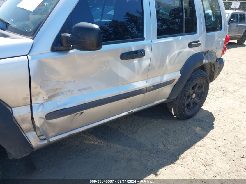 2003 Jeep Liberty Sport VIN: 1J4GL48K03W641275 Lot: 39840597