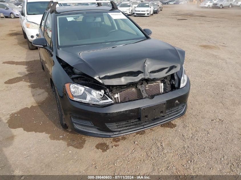 2016 Volkswagen Golf Tsi S 4-Door VIN: 3VW217AU1GM031598 Lot: 39840603