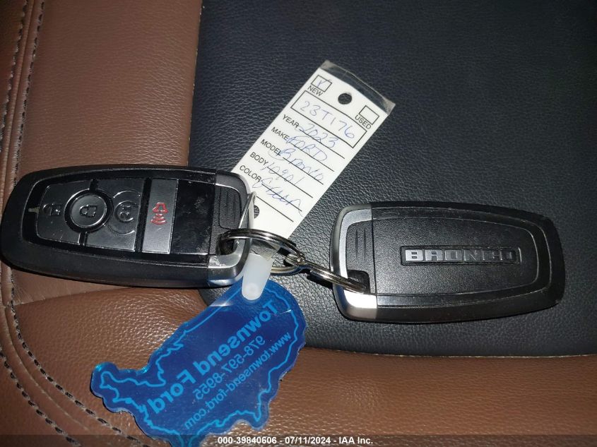 2023 Ford Bronco Outer Banks VIN: 1FMEE5DP5PLB10901 Lot: 39840606