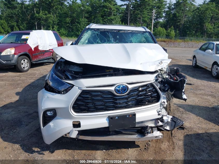 2023 Toyota Highlander Hybrid Xle VIN: 5TDKBRCH3PS126630 Lot: 39840630