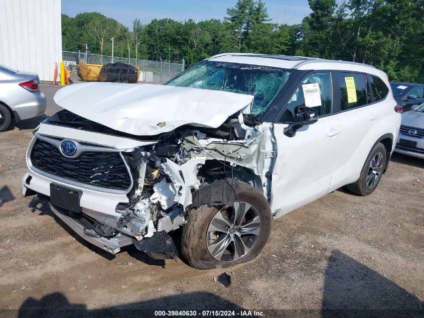 2023 TOYOTA HIGHLANDER HYBRID XLE - 5TDKBRCH3PS126630