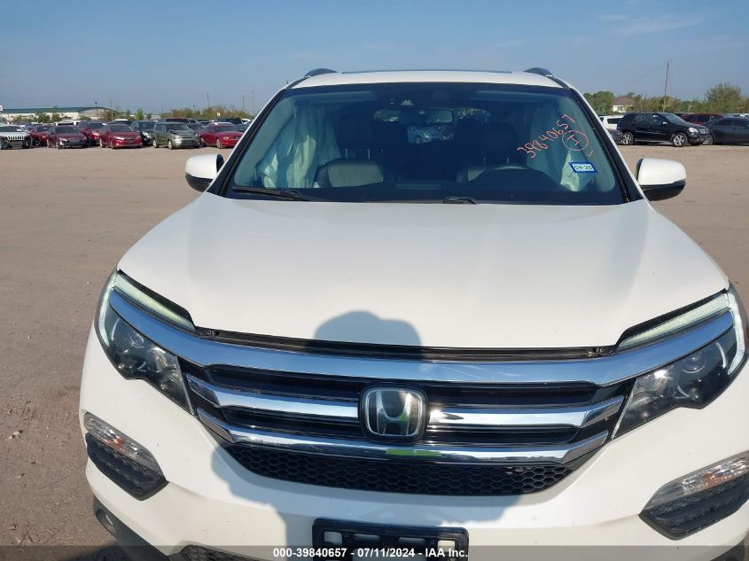 2017 Honda Pilot Elite VIN: 5FNYF6H08HB060372 Lot: 39840657