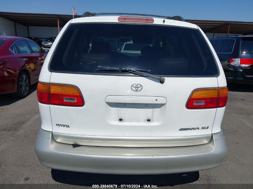 1999 Toyota Sienna Xle VIN: 4T3ZF13C9XU117566 Lot: 39840679