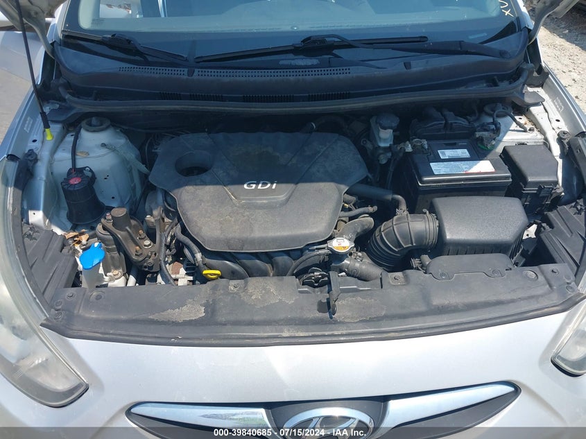 2012 Hyundai Accent Gs VIN: KMHCT5AE1CU023971 Lot: 39840685