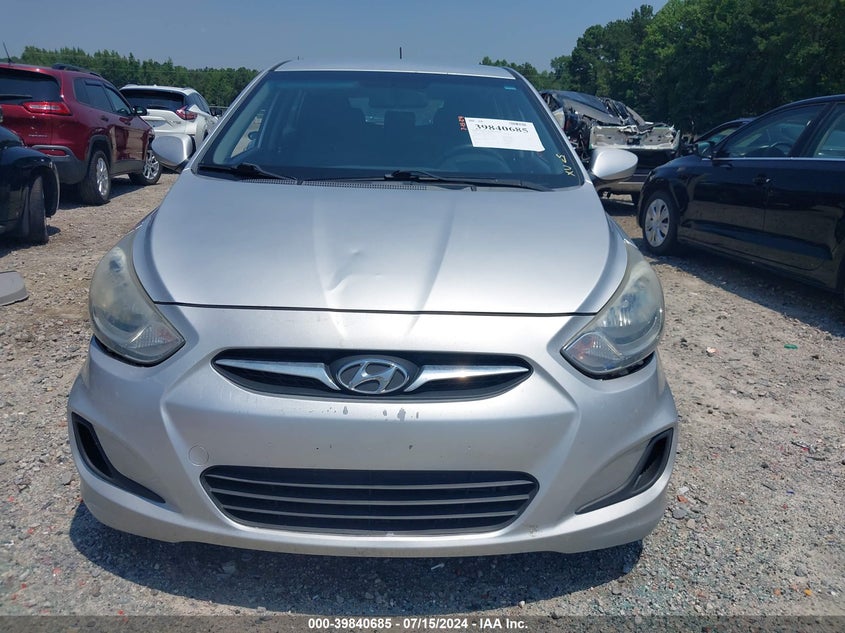 2012 Hyundai Accent Gs VIN: KMHCT5AE1CU023971 Lot: 39840685