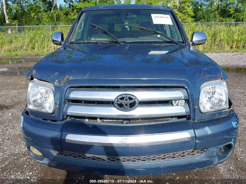 2005 Toyota Tundra Sr5 V8 VIN: 5TBET341X5S493412 Lot: 39840710