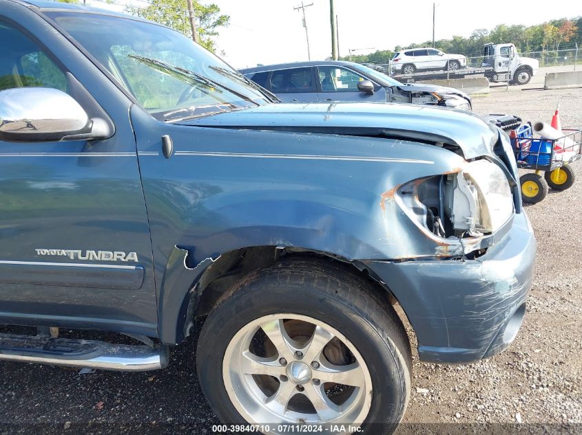 2005 Toyota Tundra Sr5 V8 VIN: 5TBET341X5S493412 Lot: 39840710