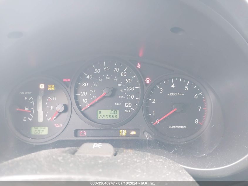 2006 Subaru Impreza 2.5I VIN: JF1GD67606H525673 Lot: 39840747