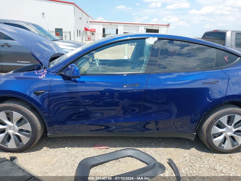 2023 Tesla Model Y Awd/Long Range Dual Motor All-Wheel Drive VIN: 7SAYGDEE2PF885715 Lot: 39840748