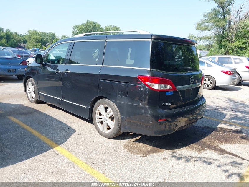 2012 Nissan Quest Sl VIN: JN8AE2KP8C9030928 Lot: 39840759