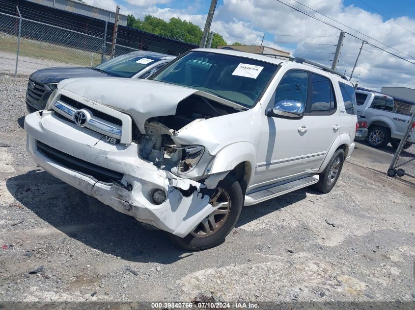 2007 Toyota Sequoia Limited V8 VIN: 5TDZT38A87S288158 Lot: 39840766