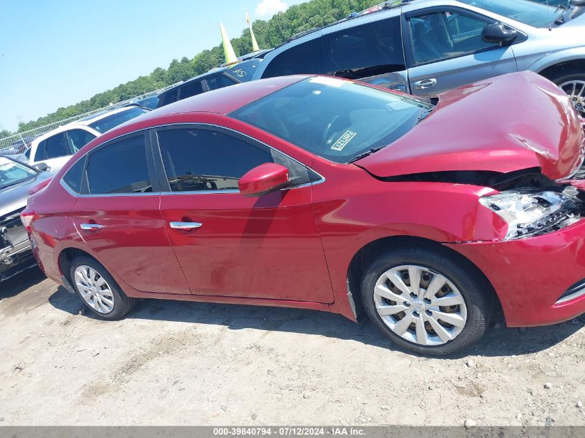 2015 Nissan Sentra Sv VIN: 3N1AB7AP2FY342232 Lot: 39840794